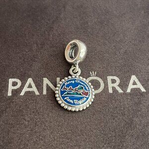 Pandora Merry Christmas from Virginia Charm Virginia Map Charm Travel Charm